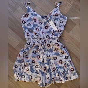 Trixxi Blue Floral Romper